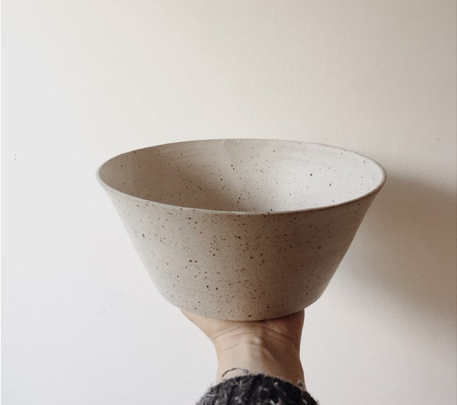 Speckled serving bowl