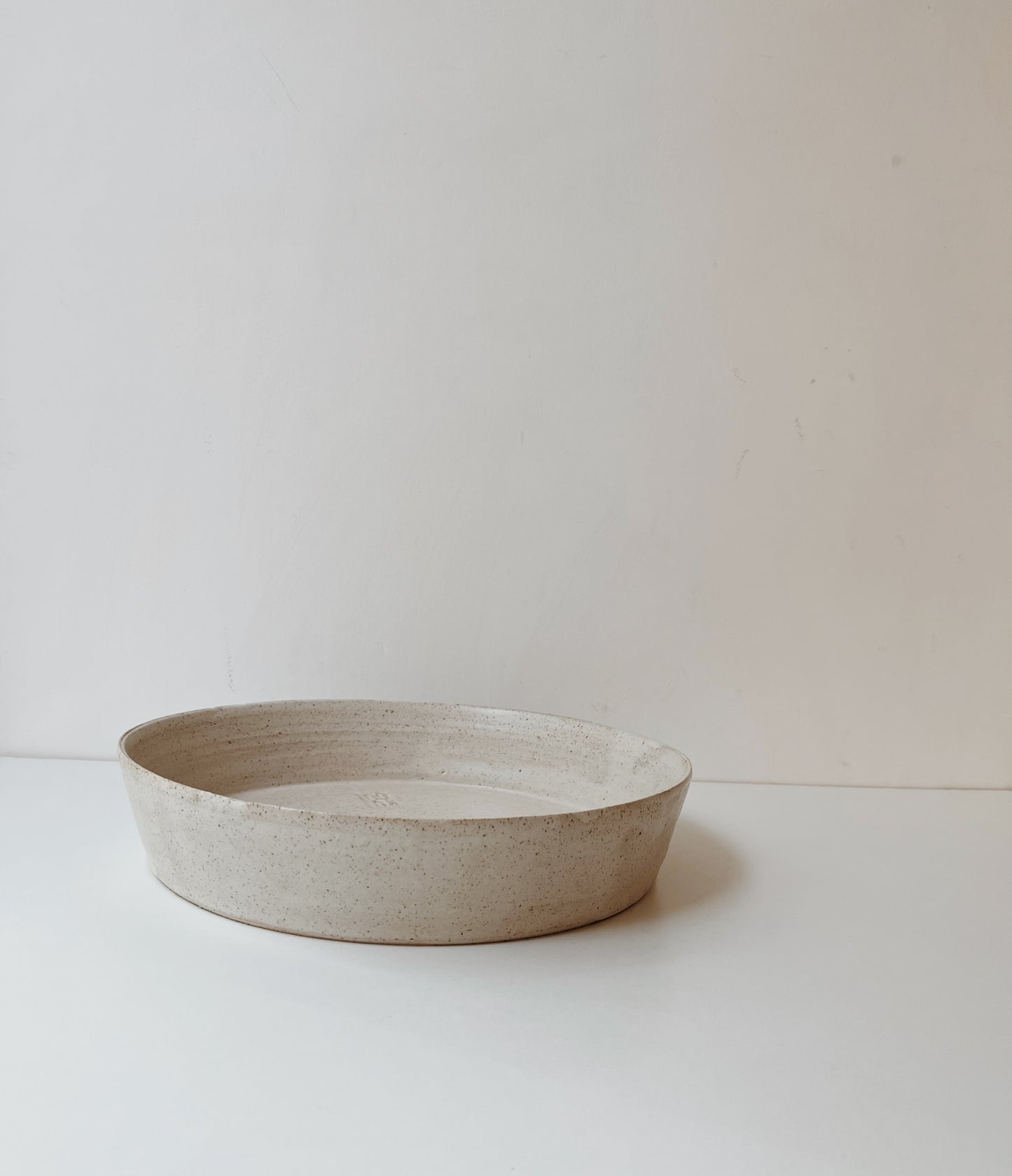 XL speckled serving bowl